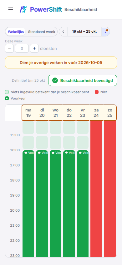 Beschikbaarheid ophalen